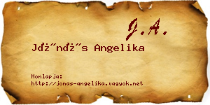 Jónás Angelika névjegykártya