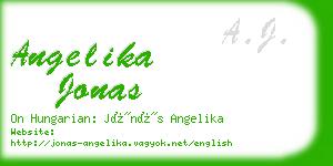 angelika jonas business card